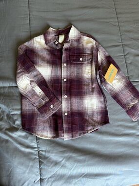 NEW Kids  Plaid Button-Up